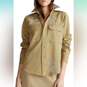 Polo Ralph Lauren Women’s Beaded Twill Shirt